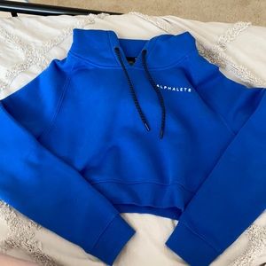 Alphabets Cropped Hoodie